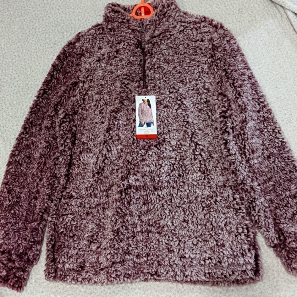 Weatherproof vintage fur sweater Medium